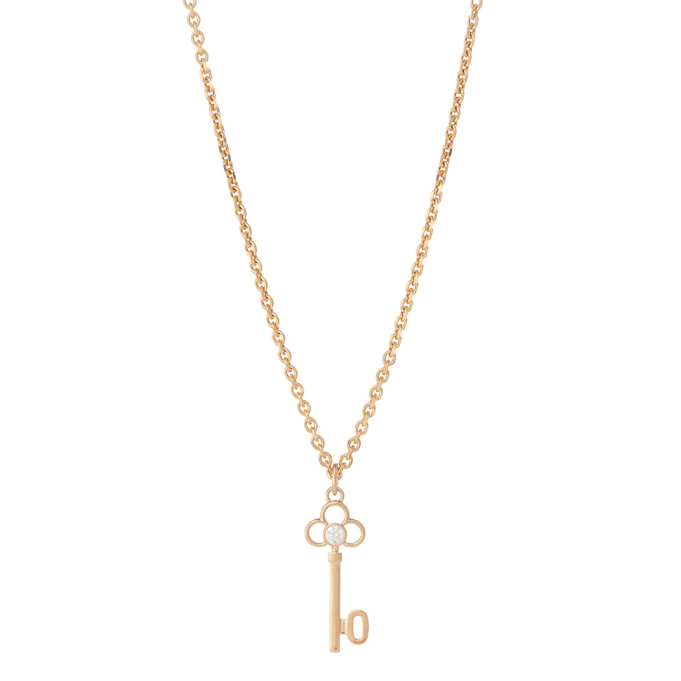 Alphabet Key Charm | Yellow Gold | Charms