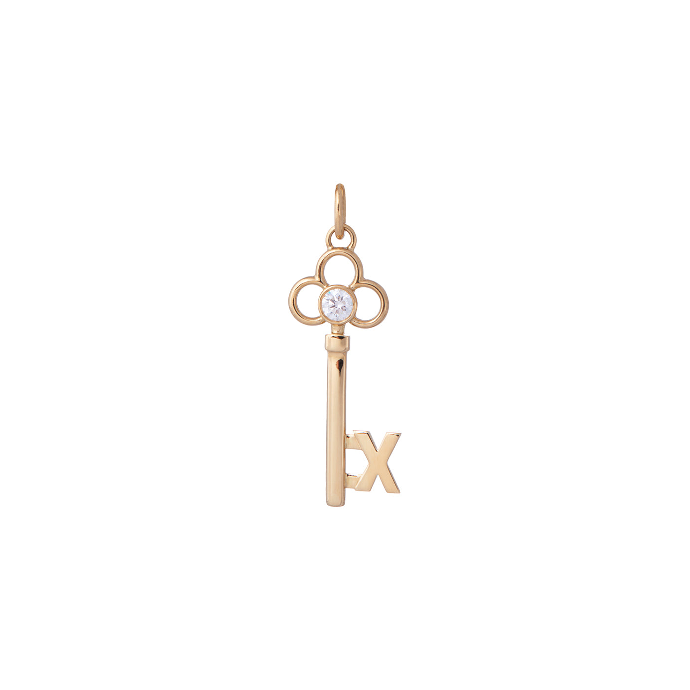 Alphabet Key Charm | Yellow Gold | Charms