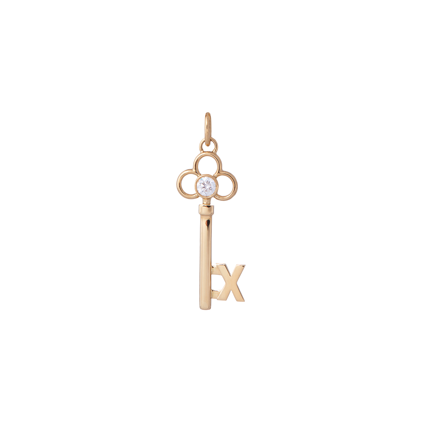 Alphabet Key Charm | Yellow Gold | Charms