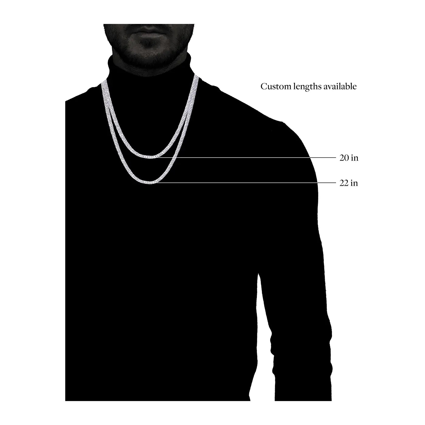 Black Diamond Rope Necklace | White Gold with Black Diamonds | Necklaces