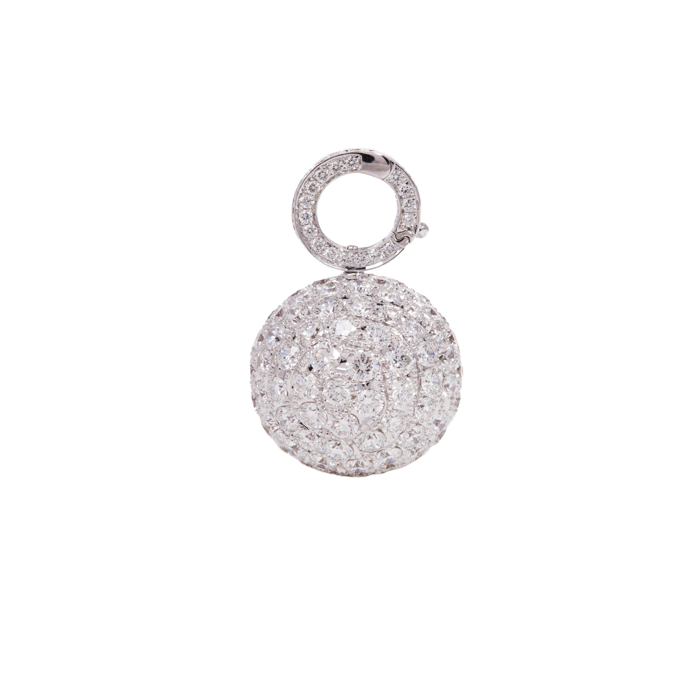 Pave Diamond Ball Pendant | Charms