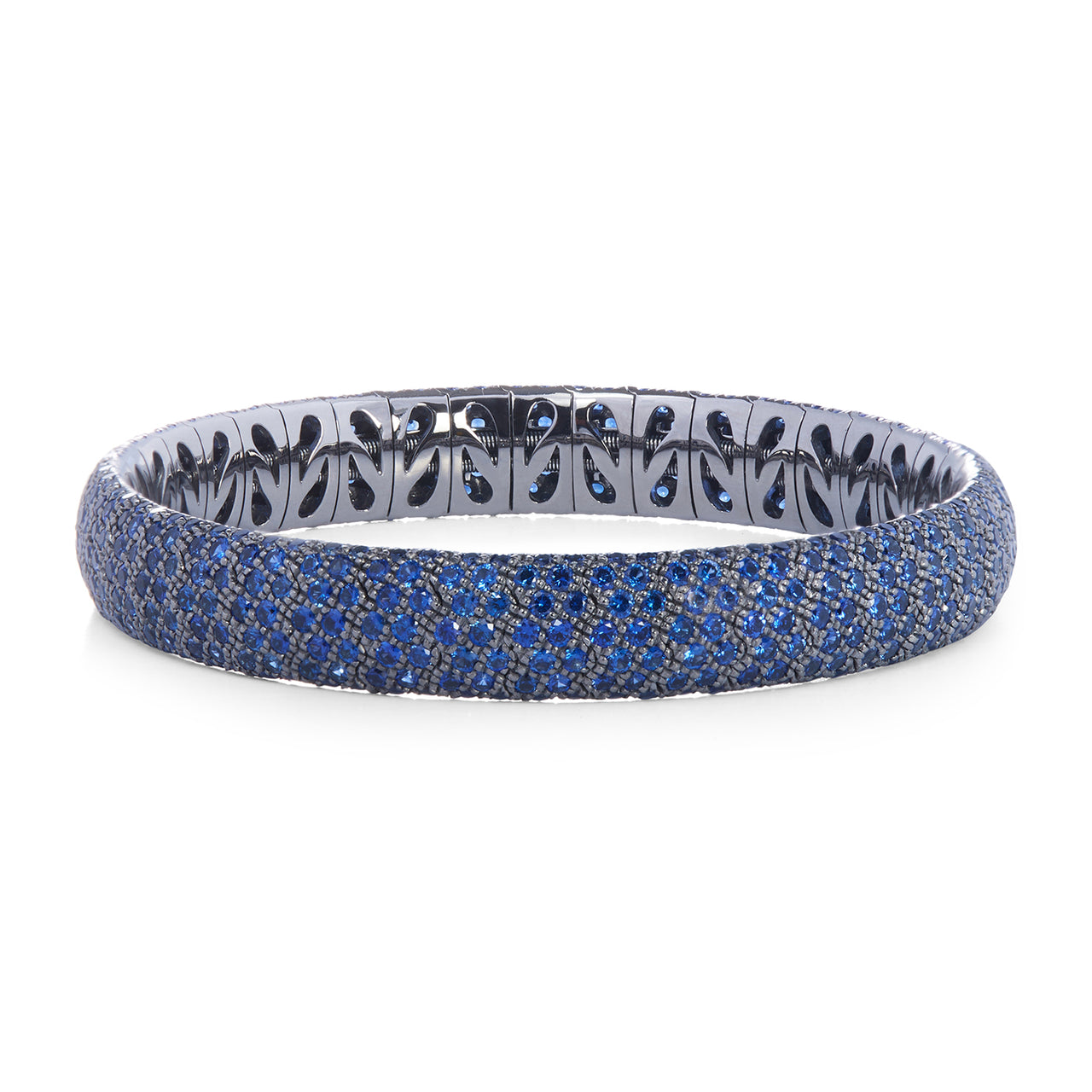 Pavé Stretch Bracelet with Sapphires