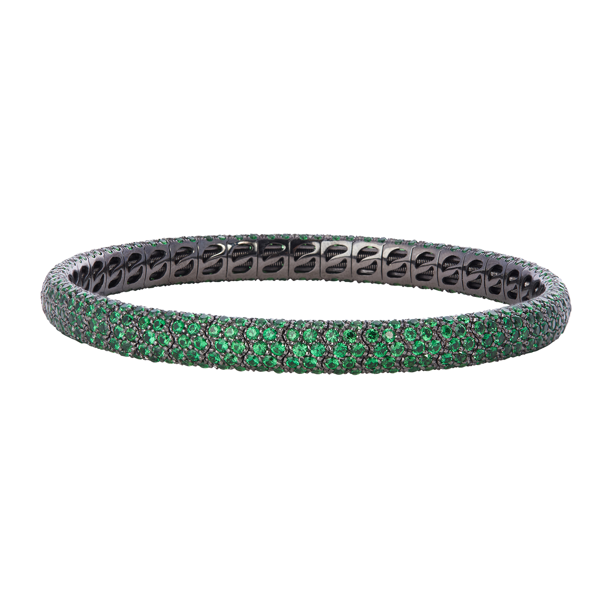 Pavé Stretch Bracelet with Tsavorites