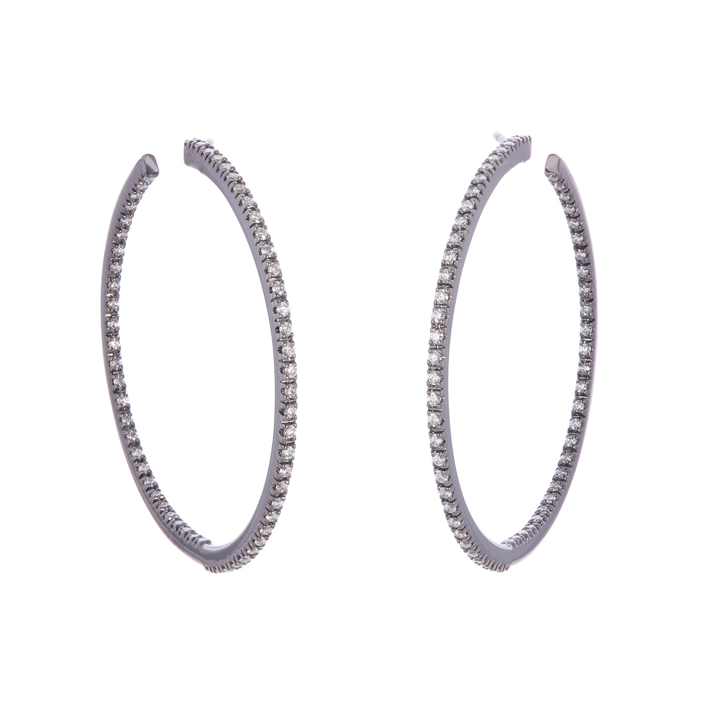 Small Perfect Hoops | White Gold | Earrings Earrings