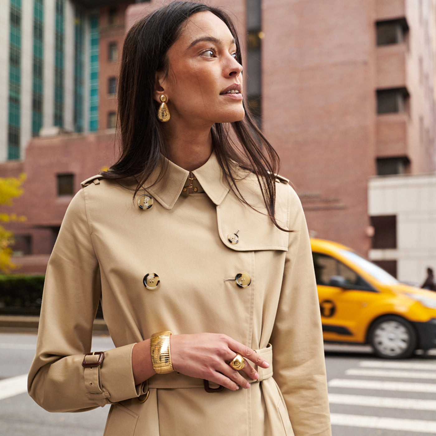 Large Grooved Anjou Drop Earrings