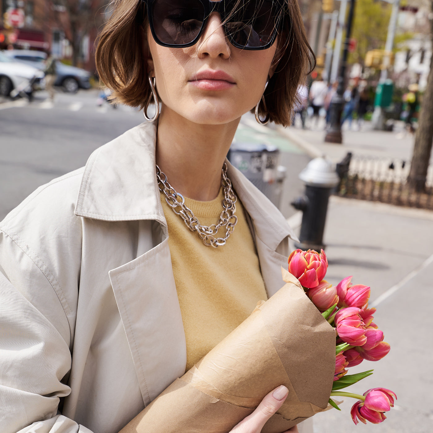 Crescent Link Necklace