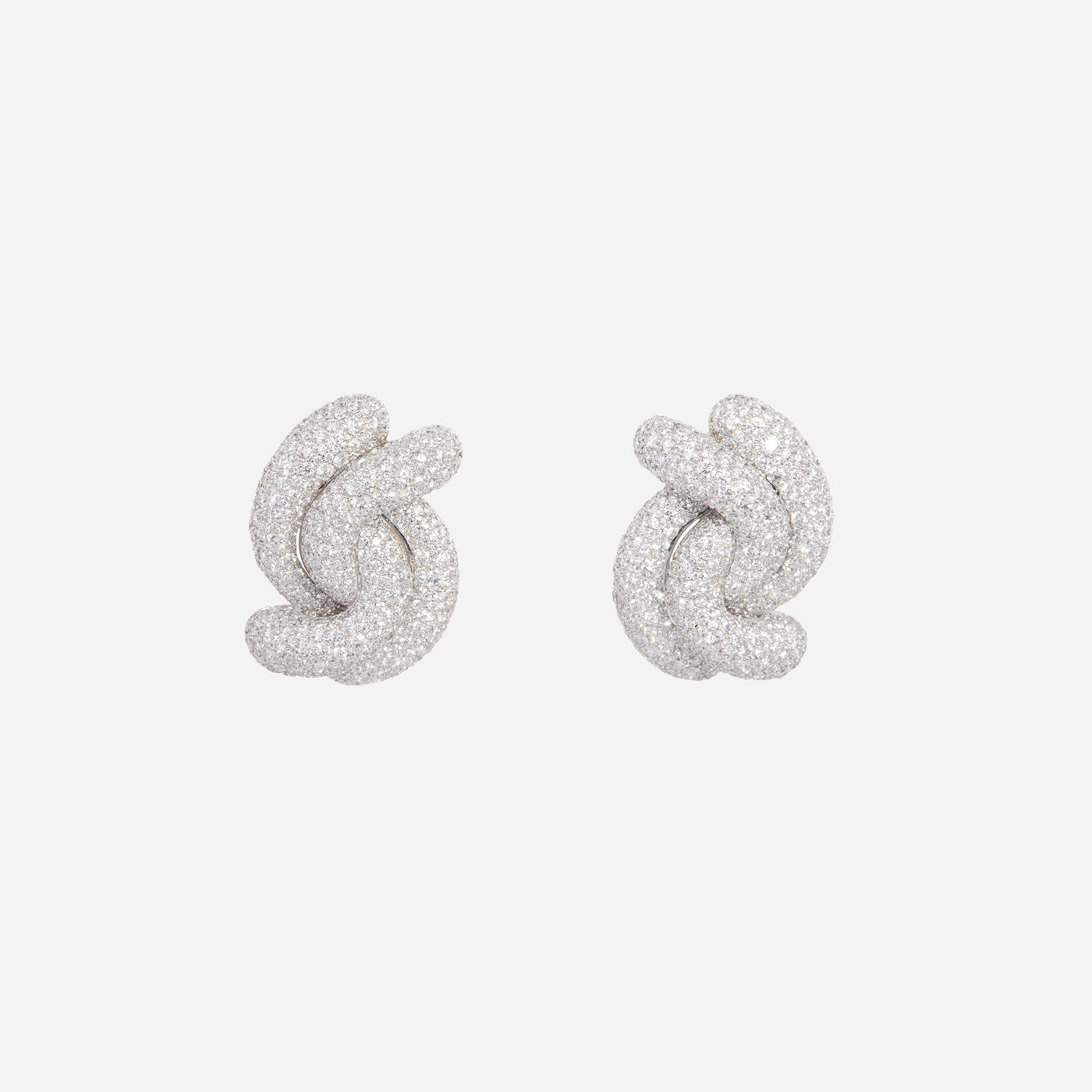 Diamond Swirl Earrings