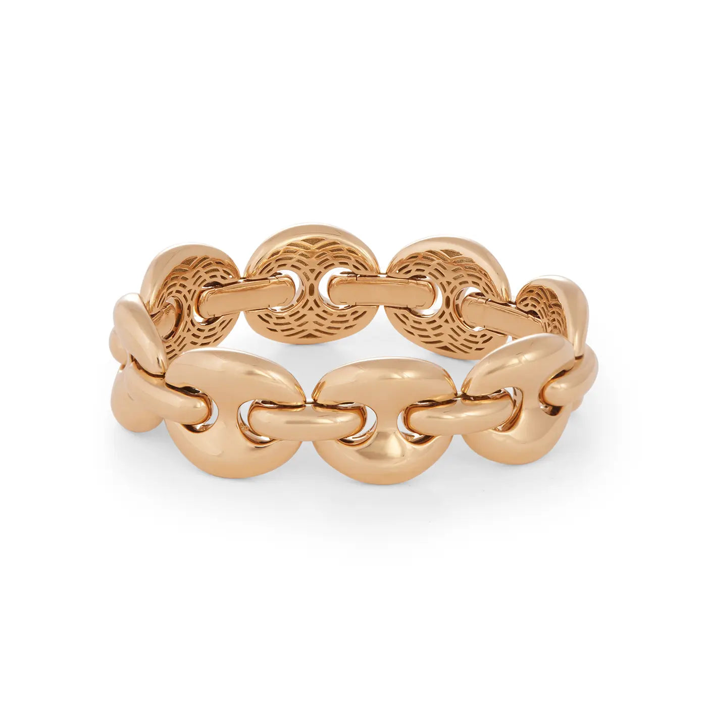 Puffy Mariner Stretch Bracelet | Yellow Gold / 6 in (15.5 cm) | Bracelets