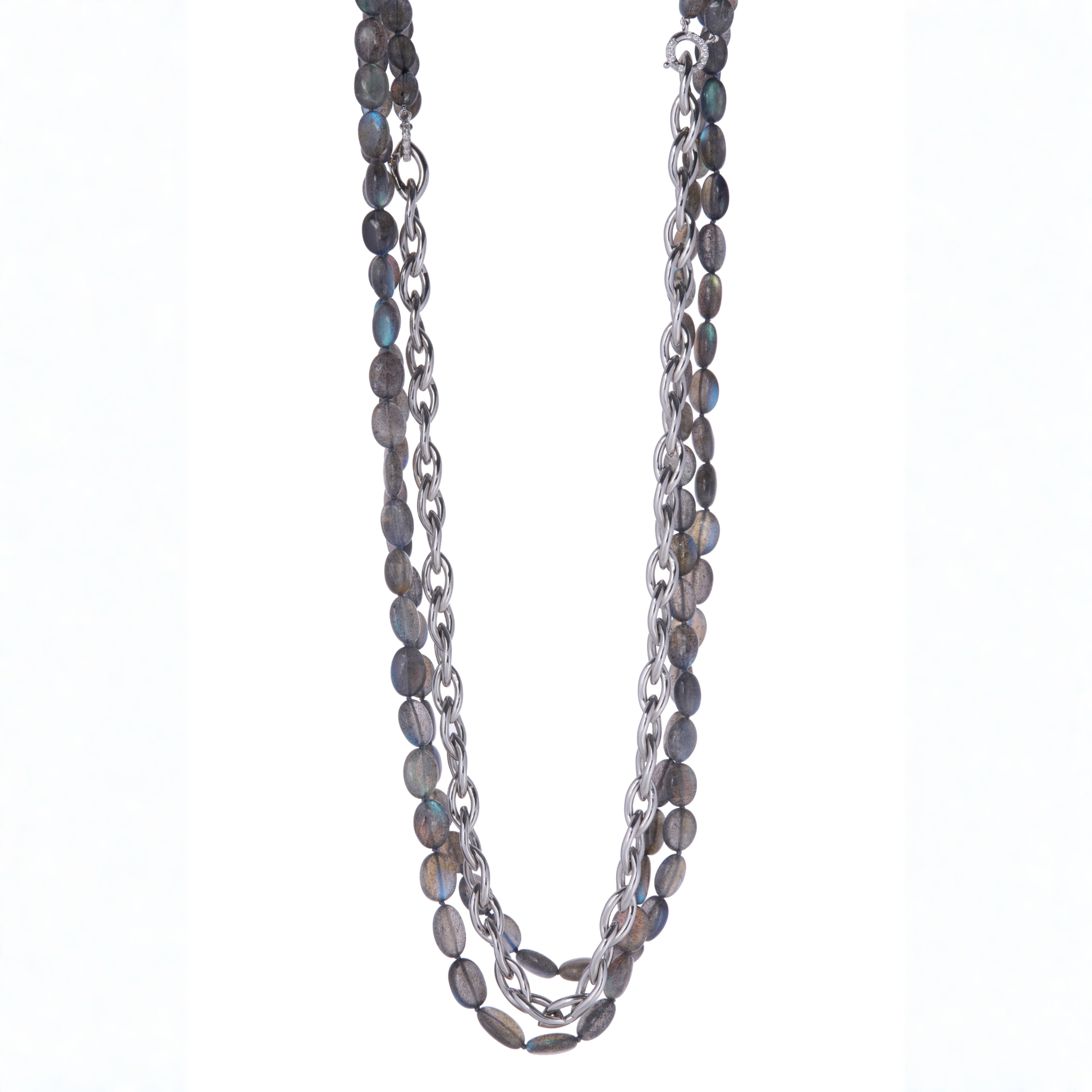 Labradorite Double Strand Necklace
