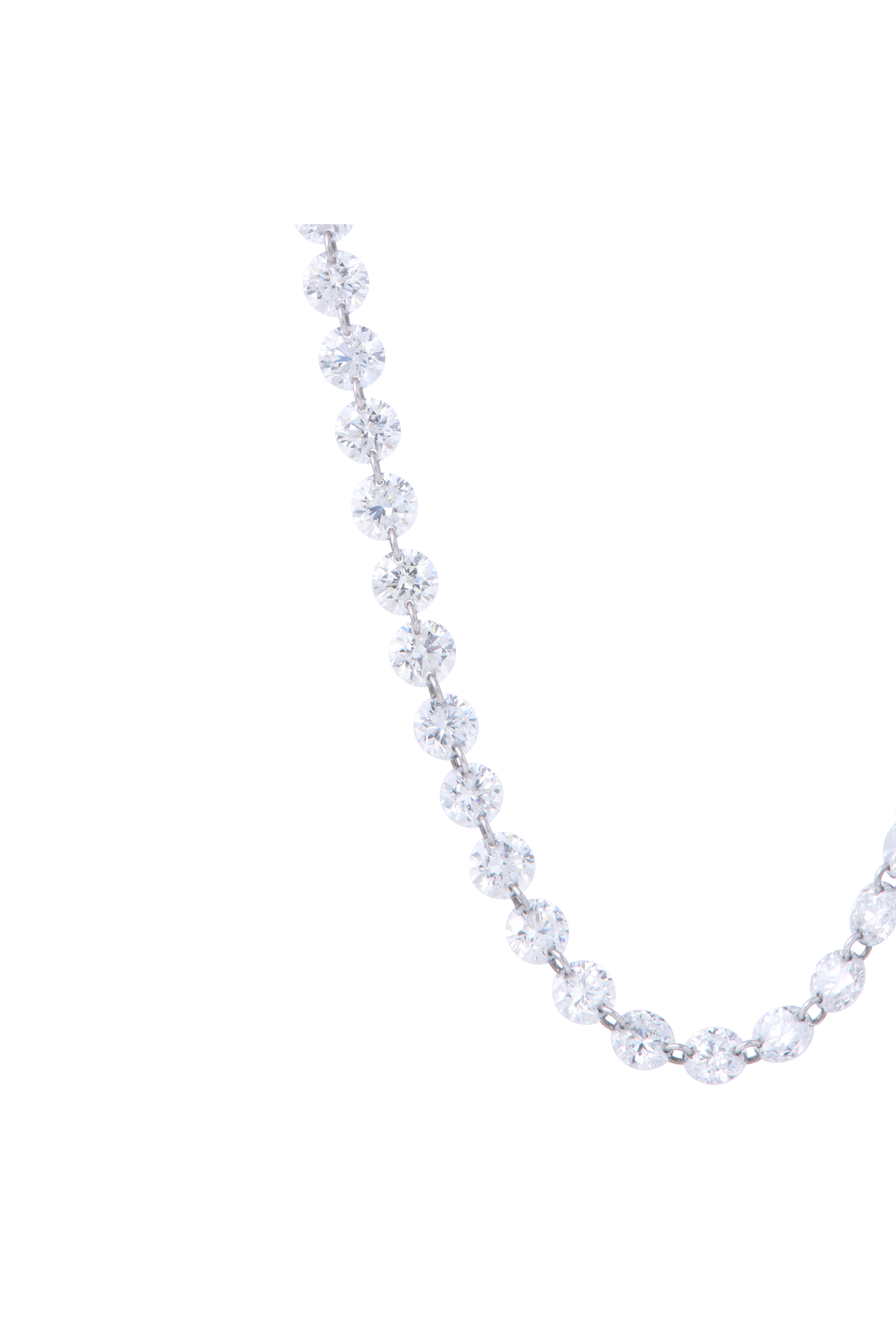 Diamond Pierced Stone Necklace