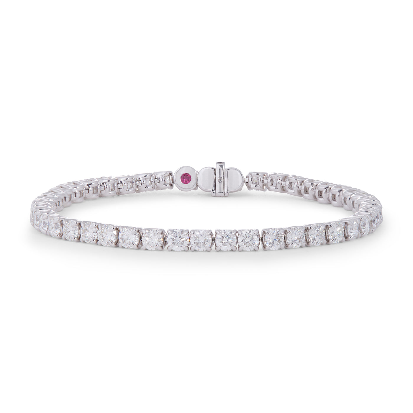 Round Diamond Tennis Bracelet | White Gold | Bracelets