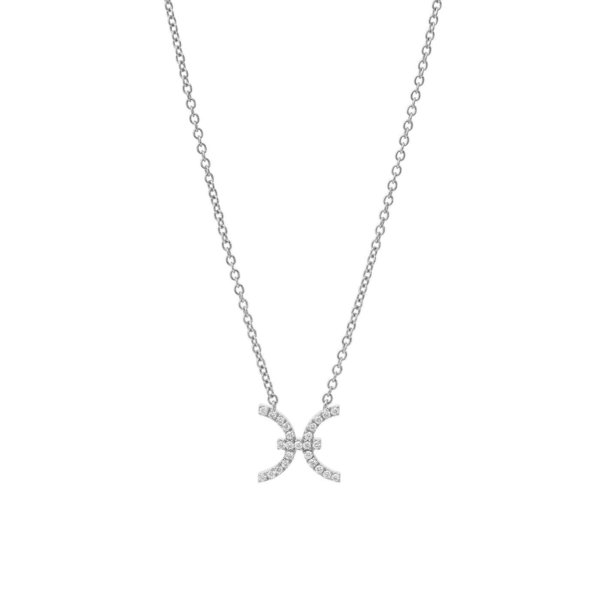 Pisces Necklace | White Gold | Necklaces Necklaces