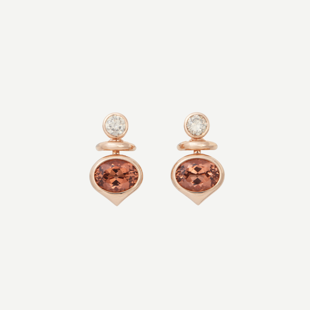 Copper Tourmaline Earrings