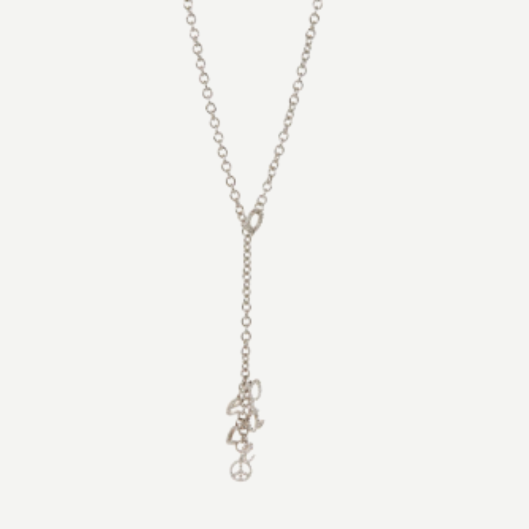 Diamond Peace Chain Necklace