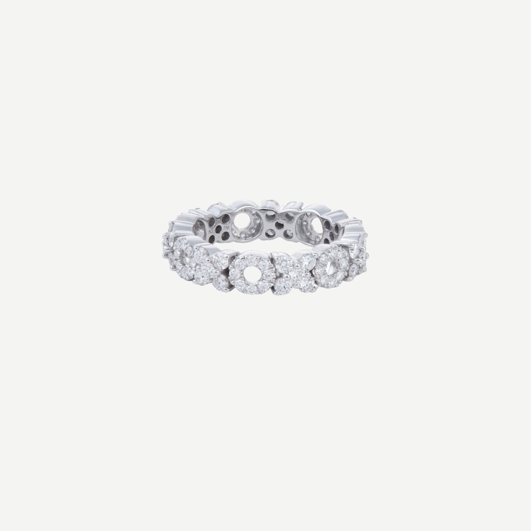 XO Diamond Band Ring