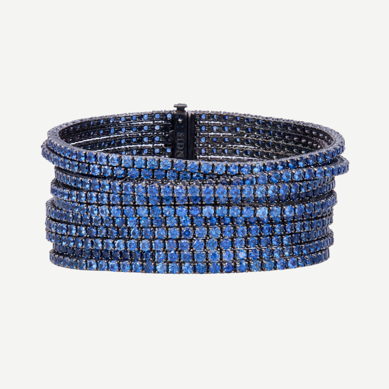 11 Row Bracelet with Sapphires