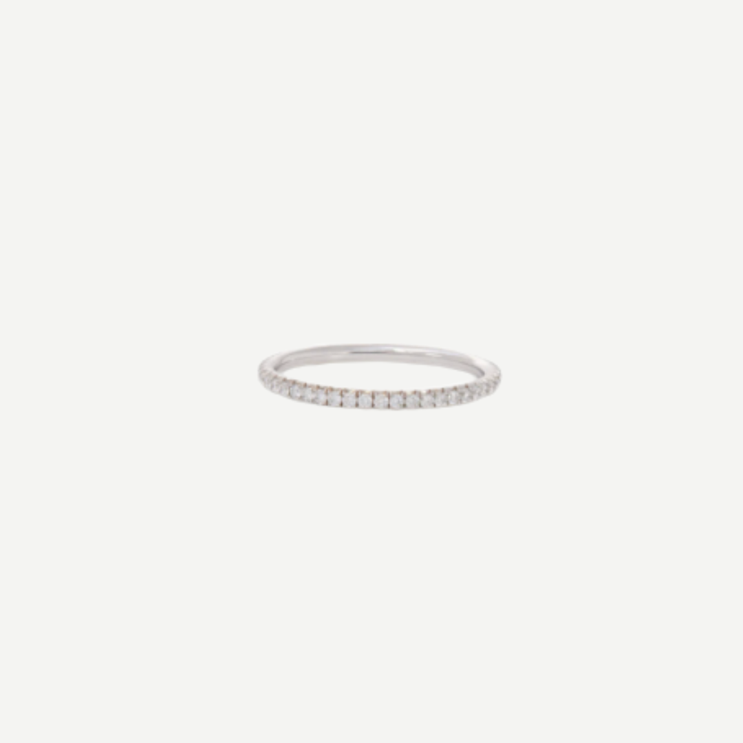 Micro Pave Diamond Band Ring
