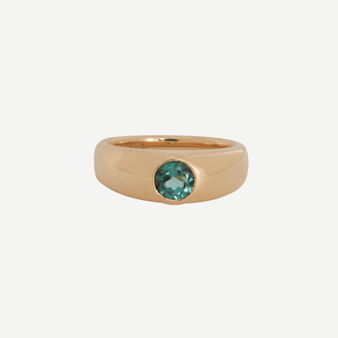 Chevalier Ring with Tourmaline