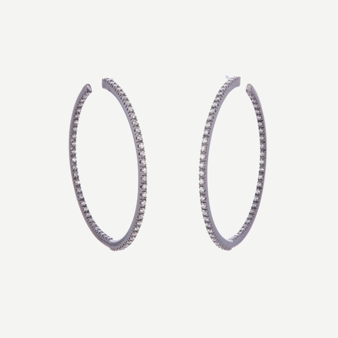 Diamond Pavé Perfect Hoops