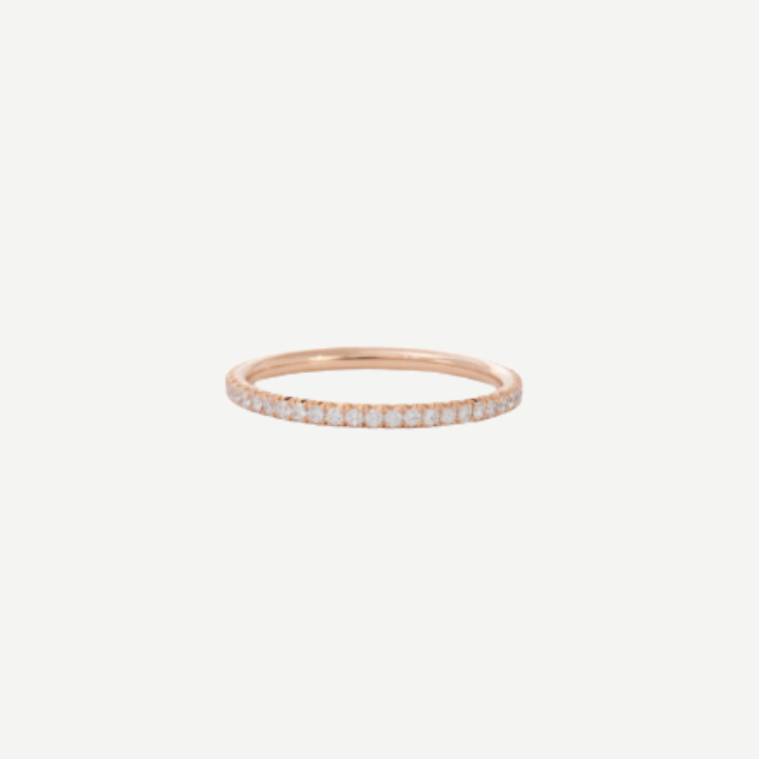 Micro Pave Diamond Band Ring