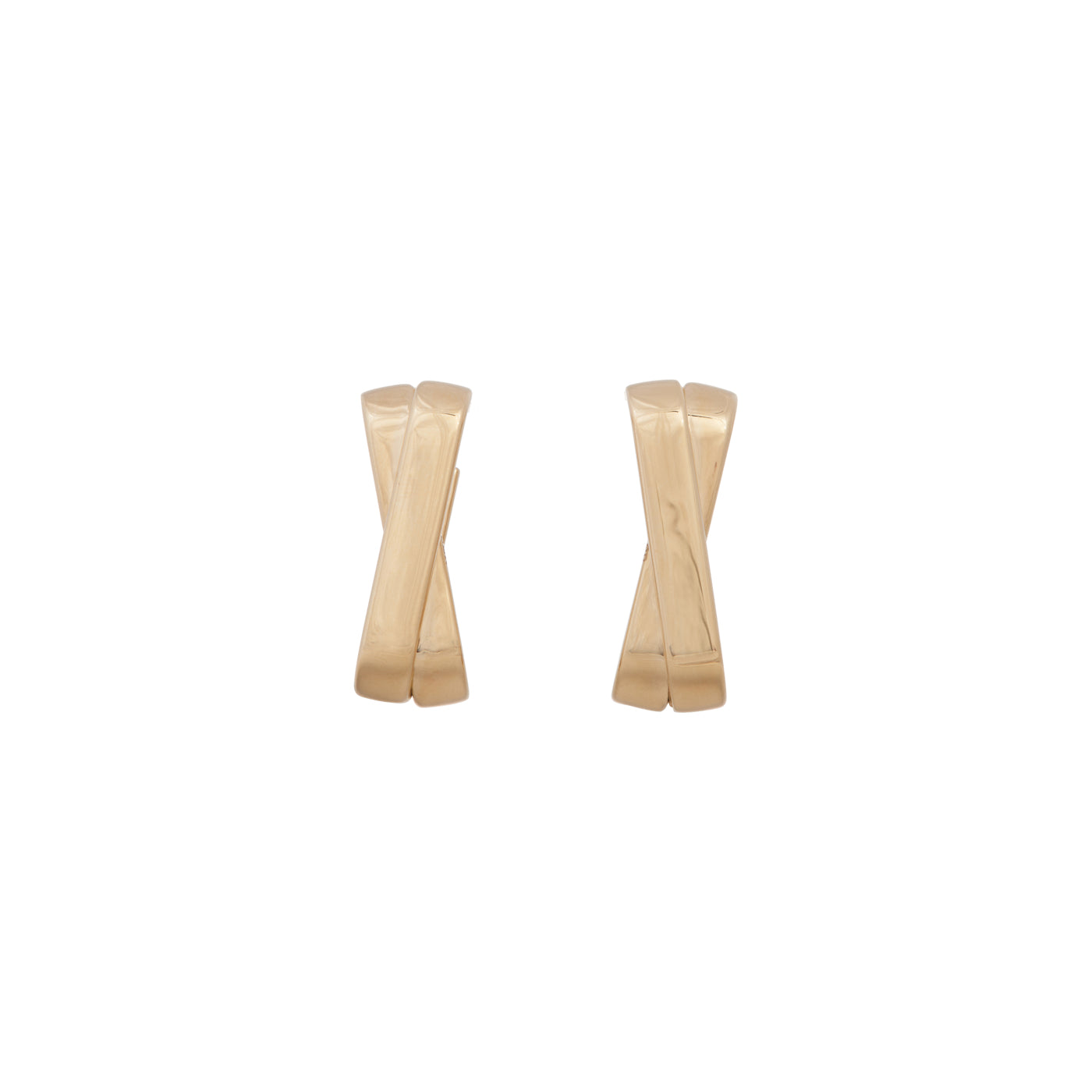 Crossover Paperclip Earrings