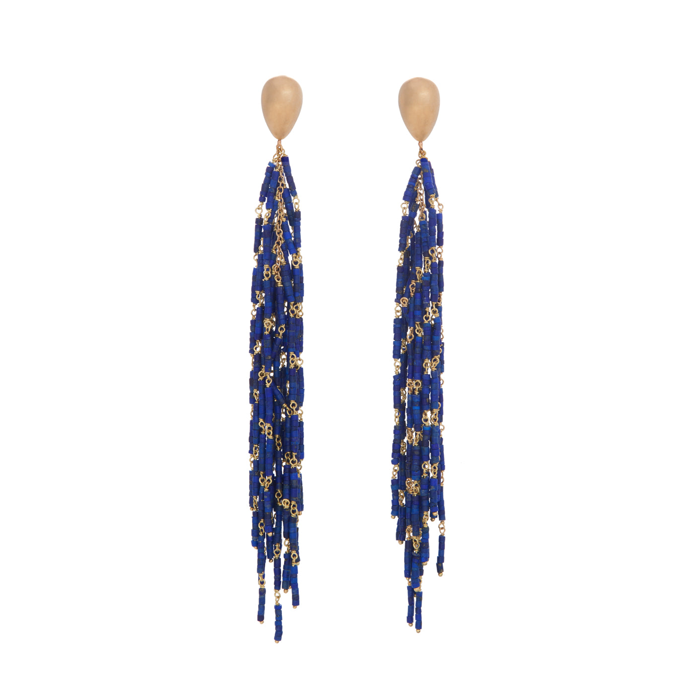 Lapis Fringe Earrings | Earrings