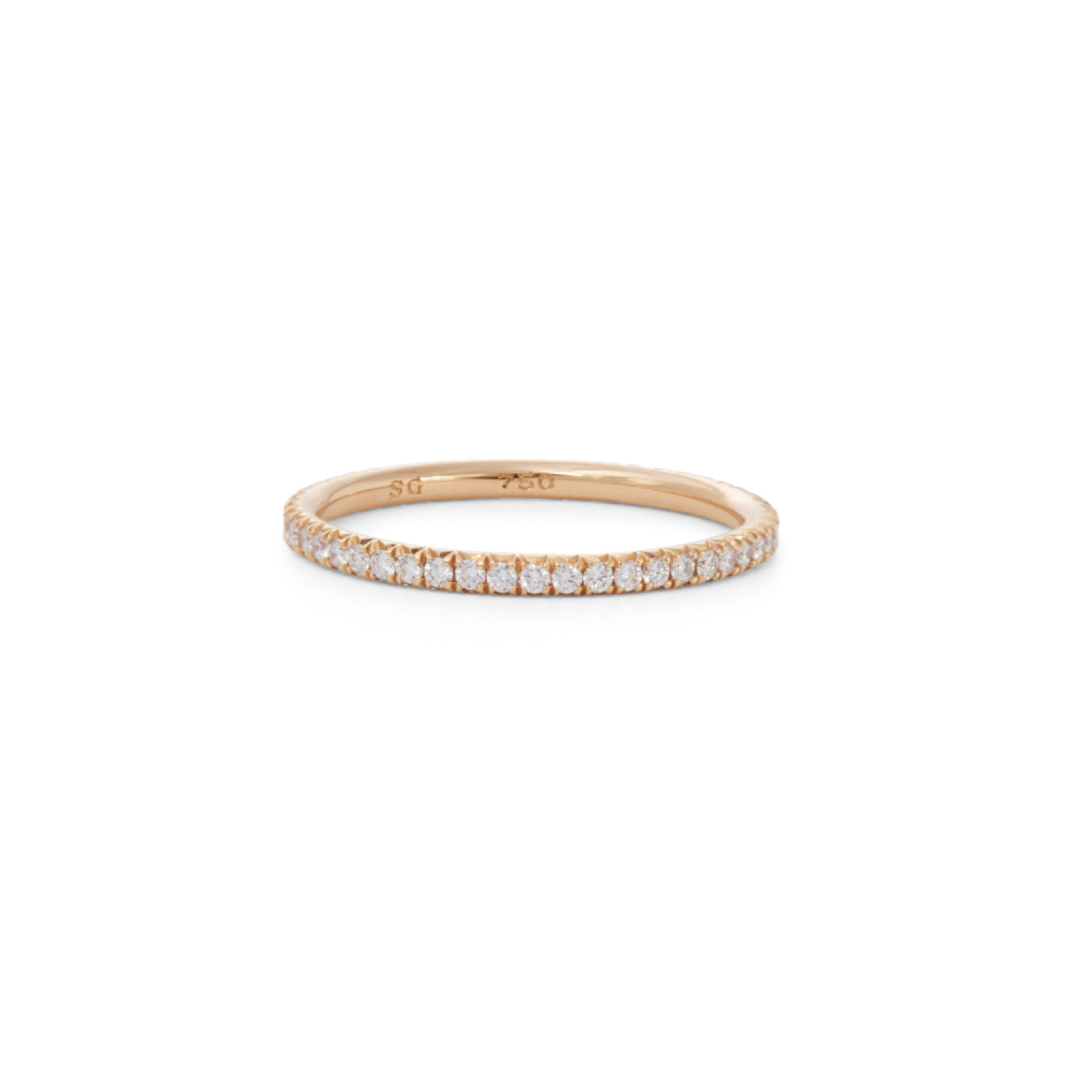 Micro Pave Diamond Band Ring