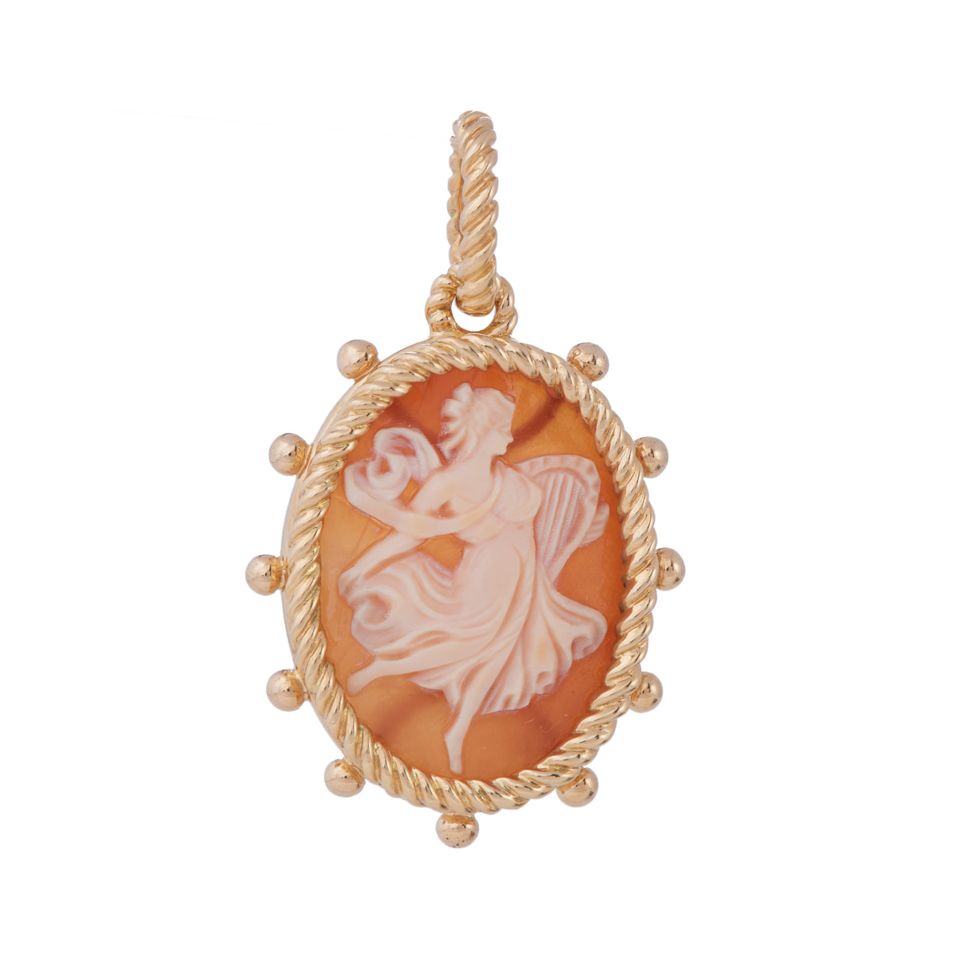 Twist Wire Cameo Pendant