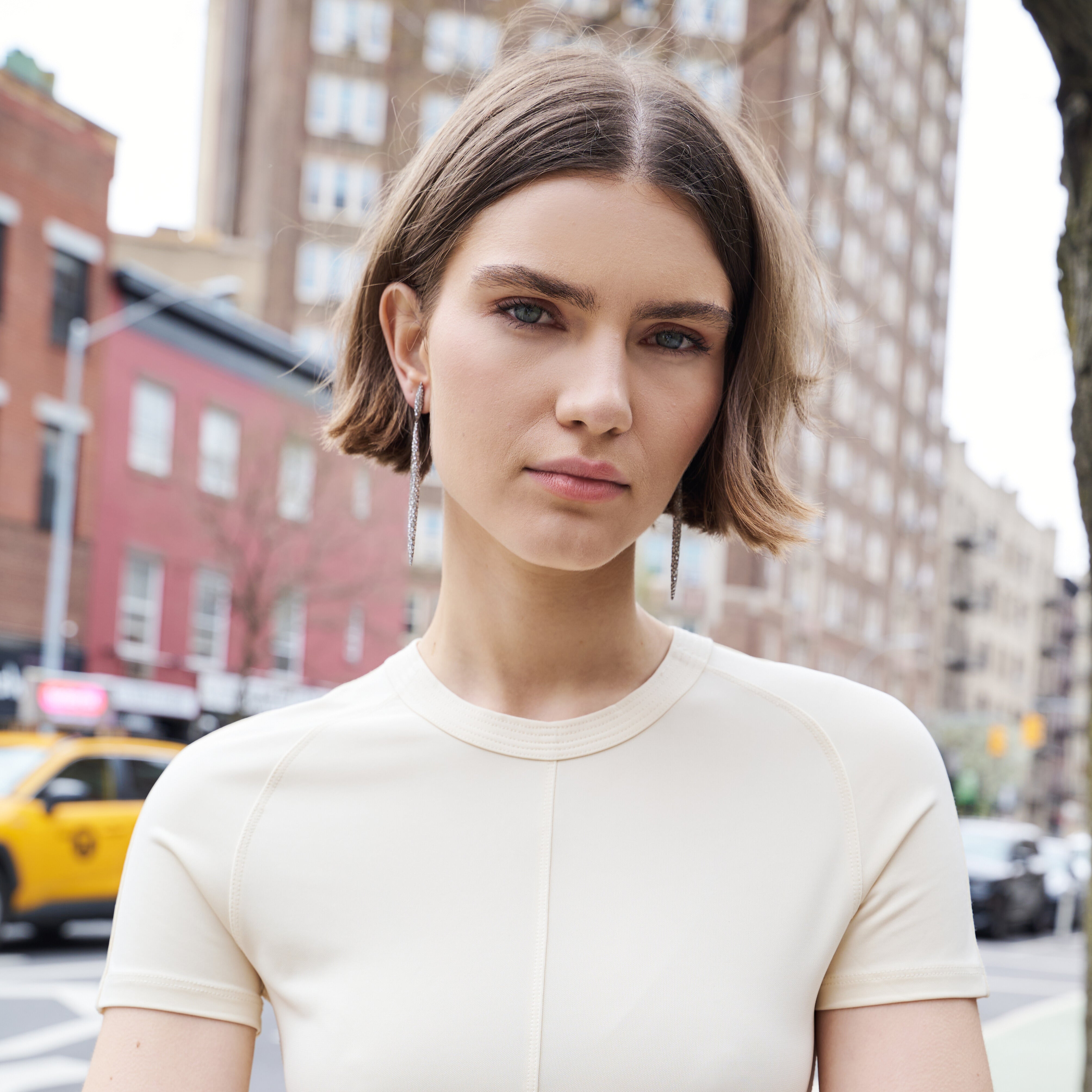 Diamond Matchstick Earrings