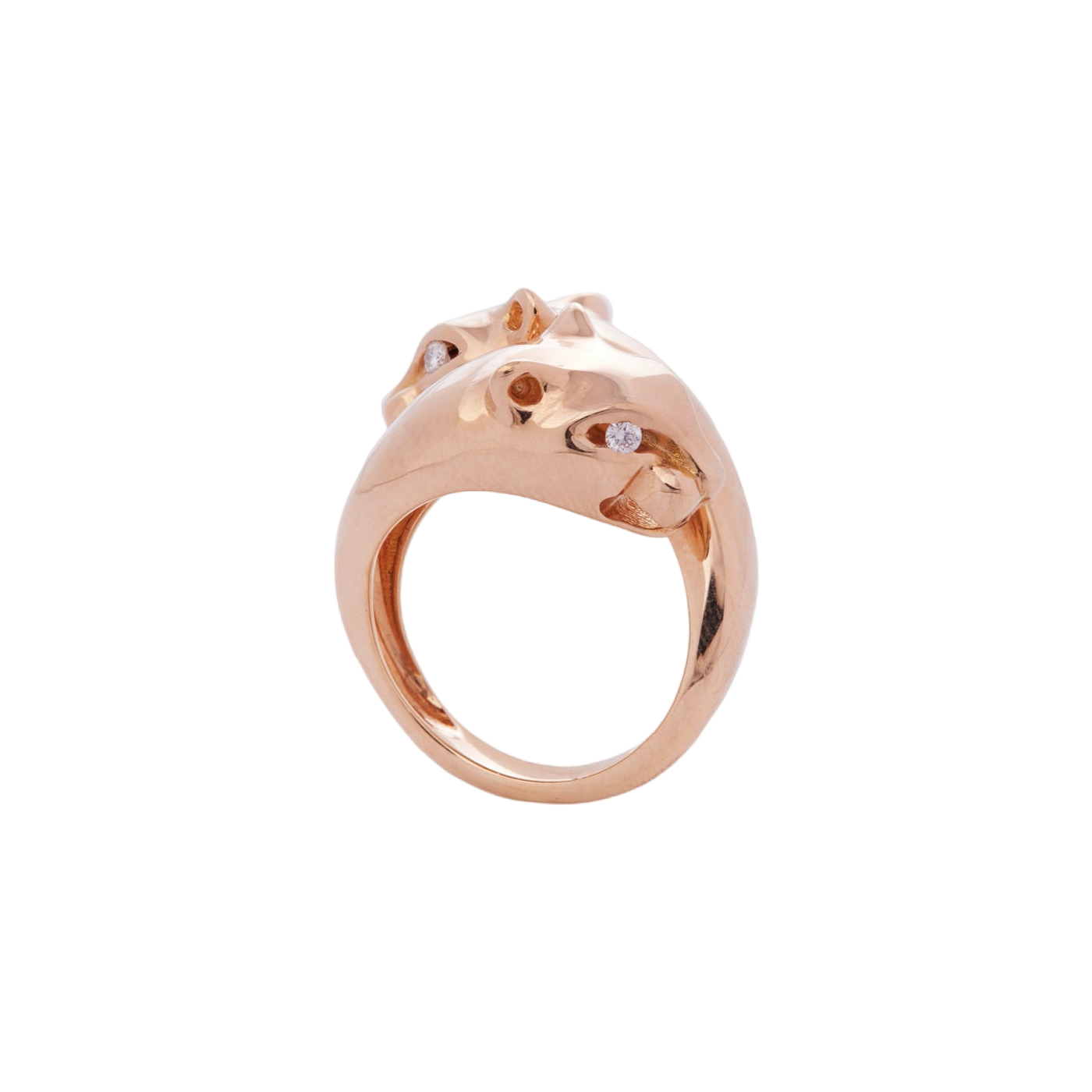 Petite Passionate Panther Ring with Diamonds | Rose Gold | Rings