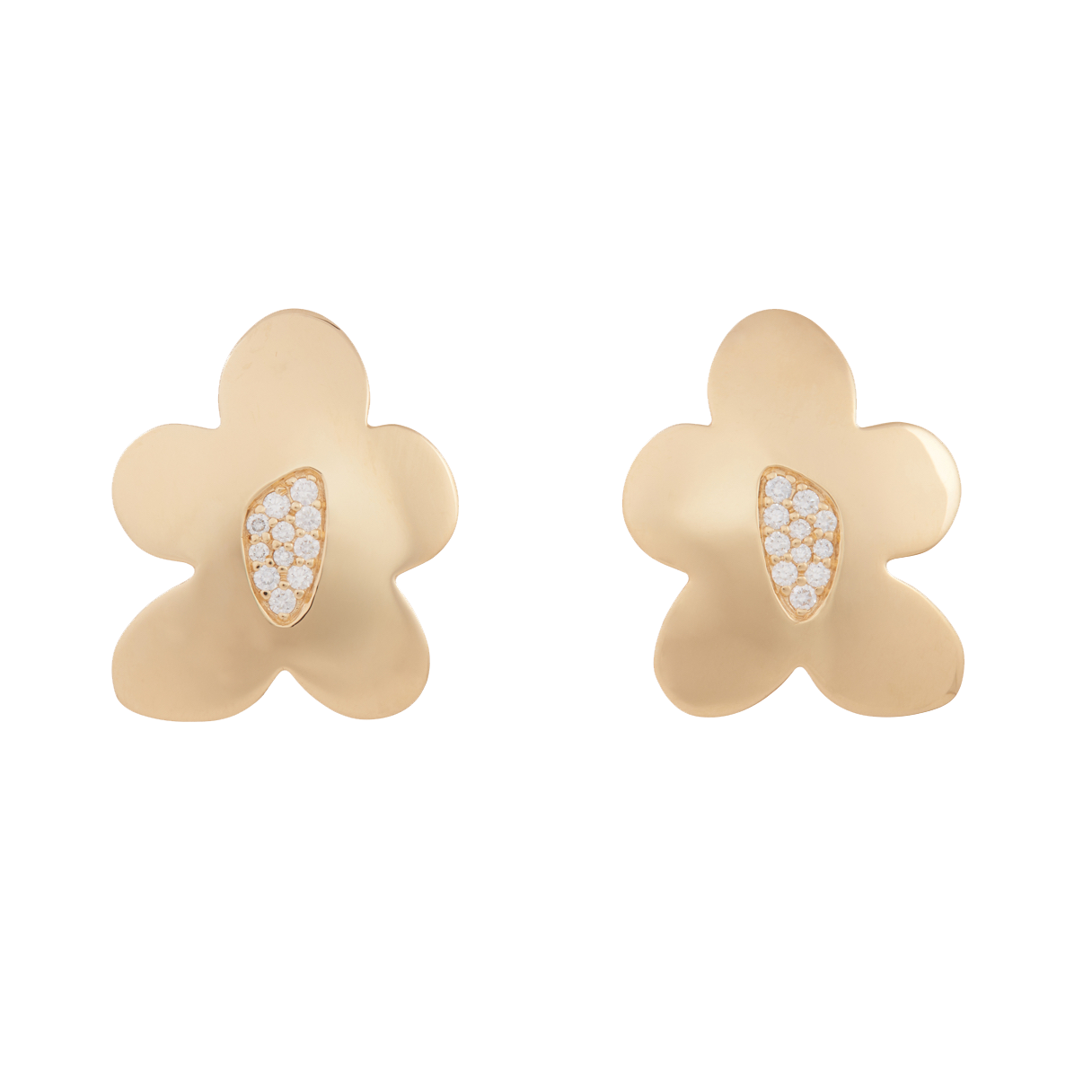 Preorder - Arcadia Diamond Flower Clip On Earrings | Earrings