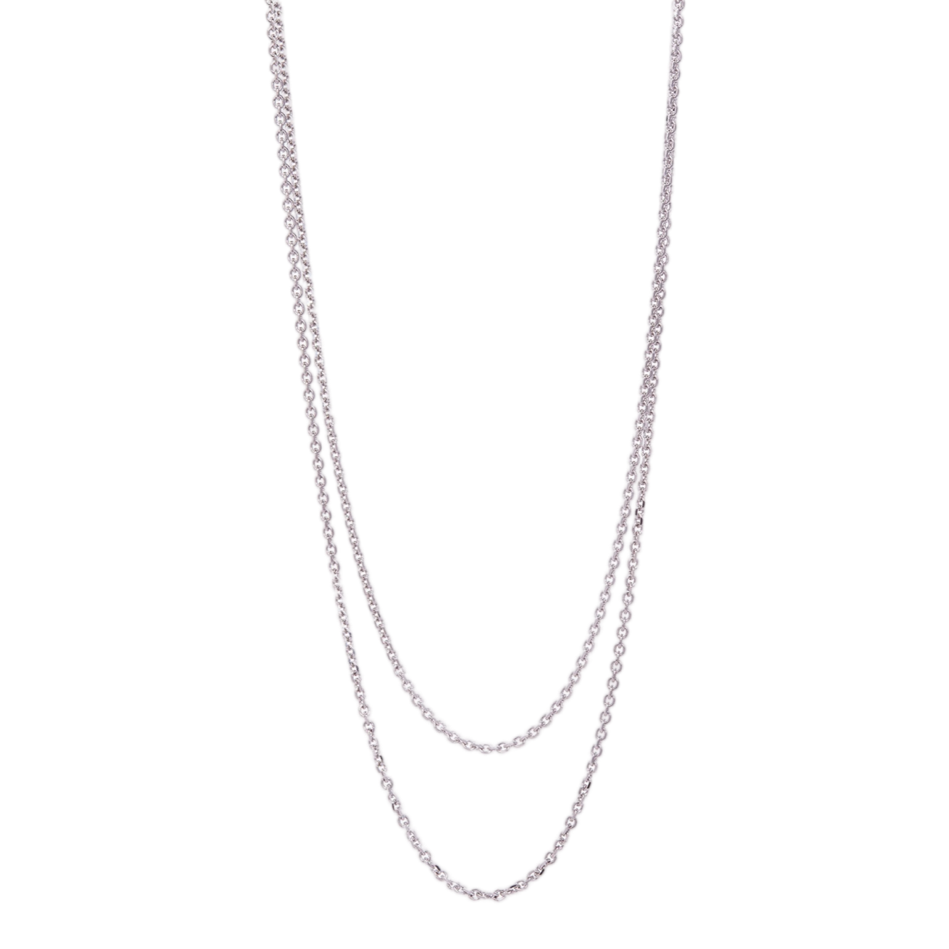 Trace Chain Necklace | White Gold / 32 in (81.5 cm) | Necklaces