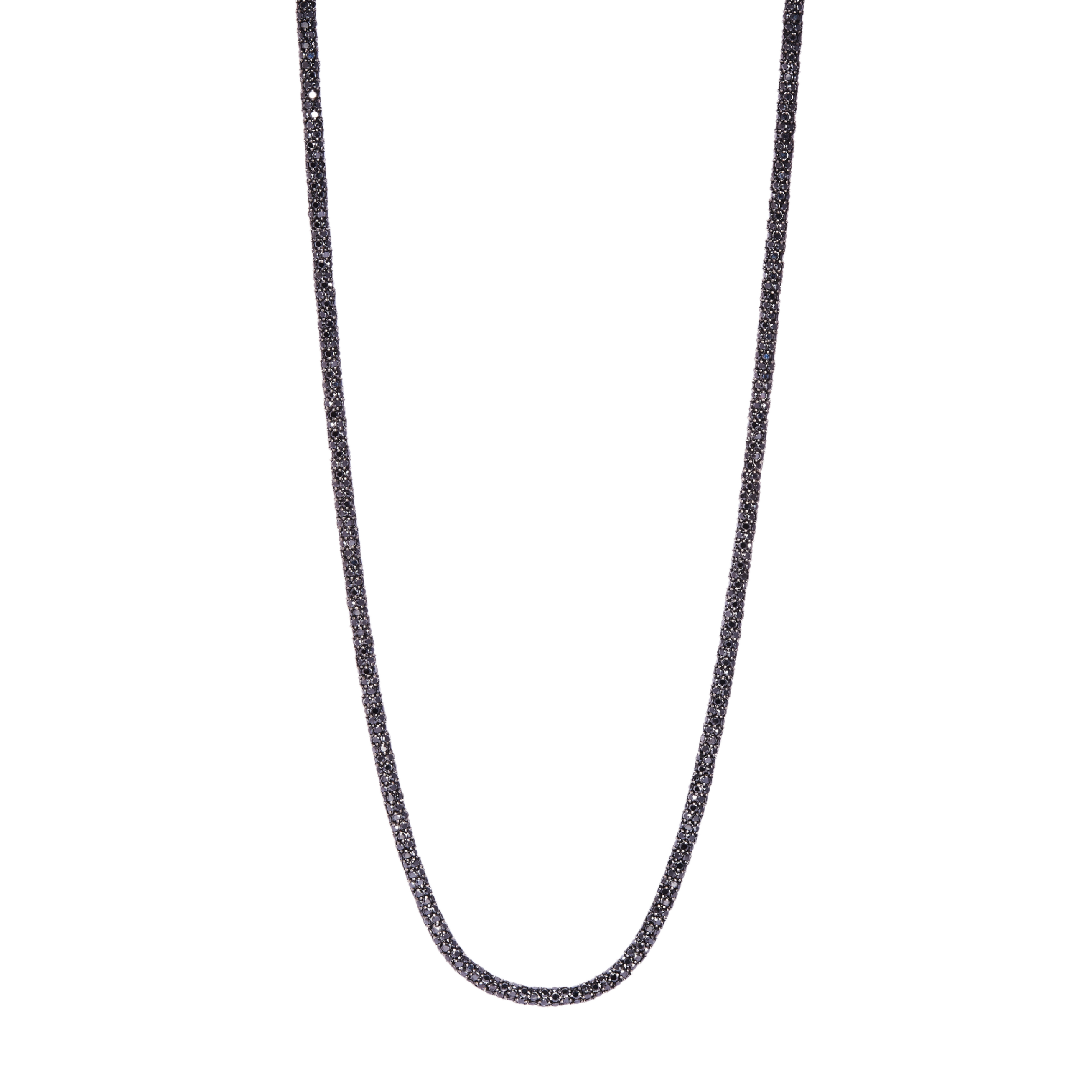 Black Diamond Rope Necklace