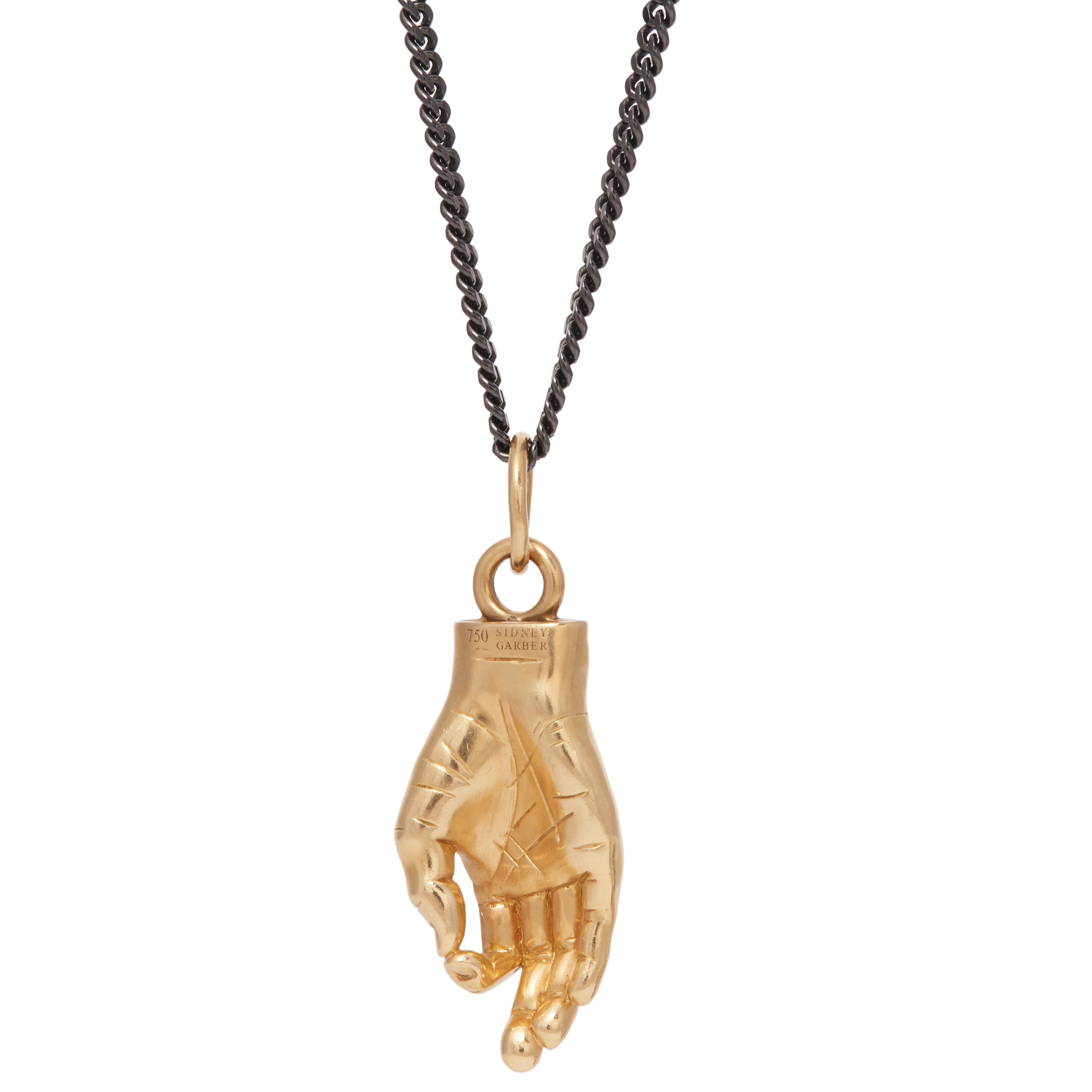 Black Curb Chain Necklace