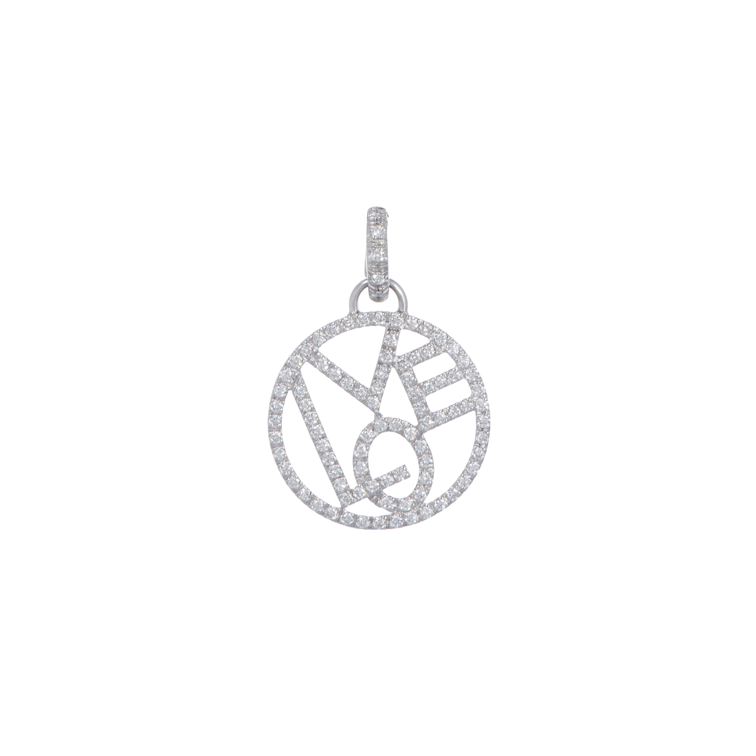 Love Charm with Diamonds - Large