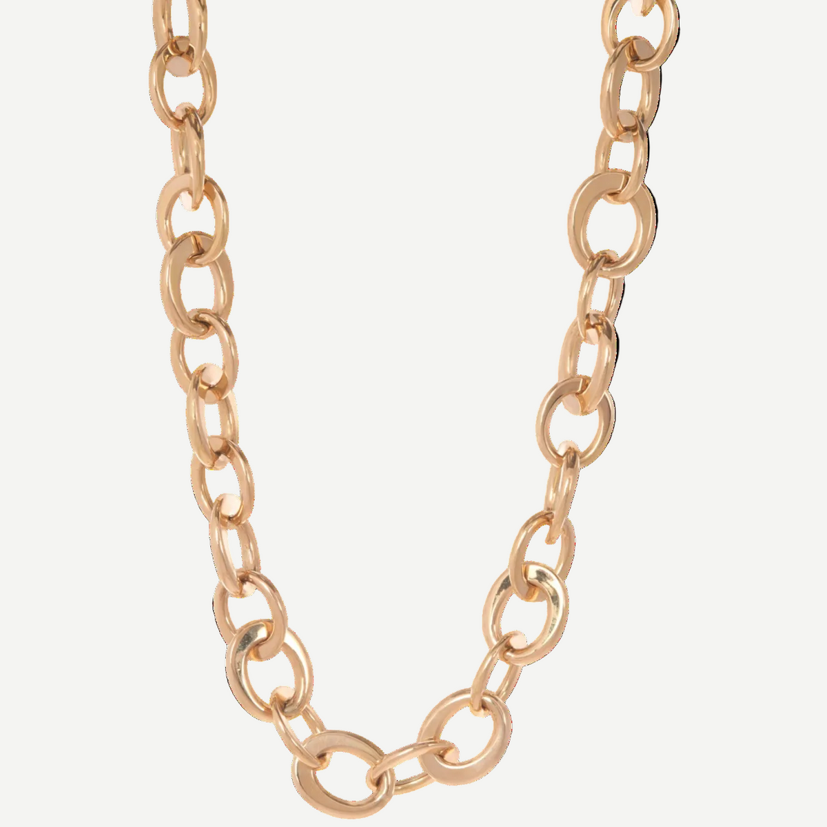 Crescent Link Necklace | Yellow Gold / 17 in (43 cm) | Necklaces