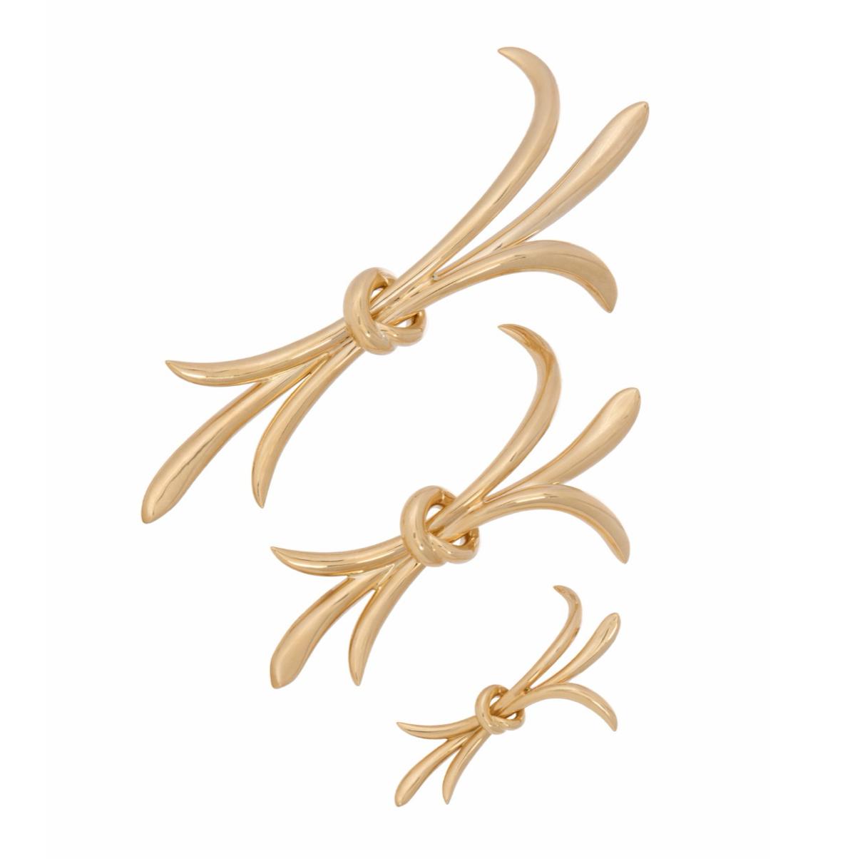 Yellow Gold Bow Brooch