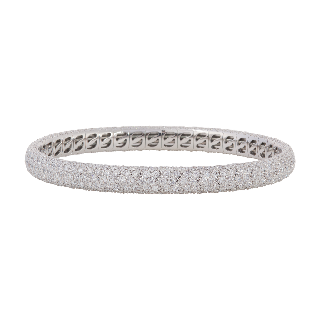 新作 ロンハーマ14K Line Bracelet ¥429,000 diamond-narrow-pave-stretch-
