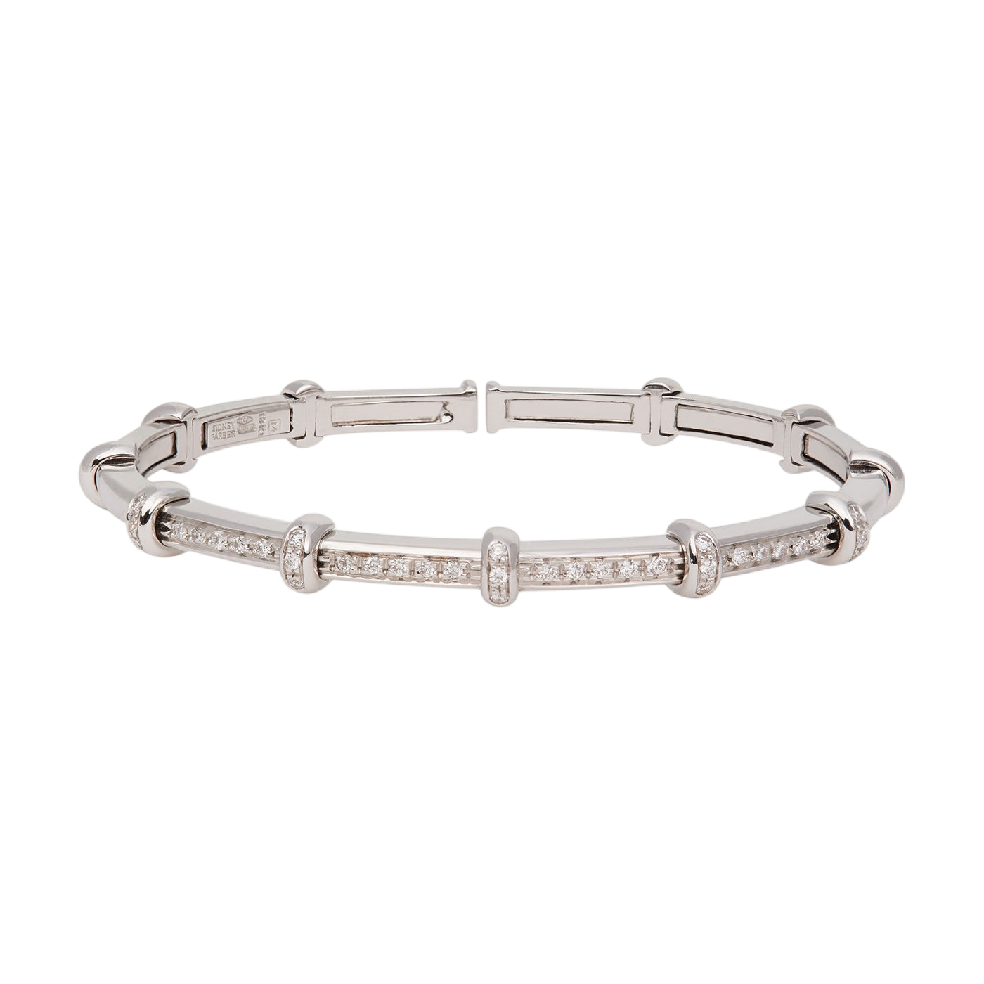 Diamond Spring Bracelet | White Gold / 6.2 in (15.75 cm) | Bracelets