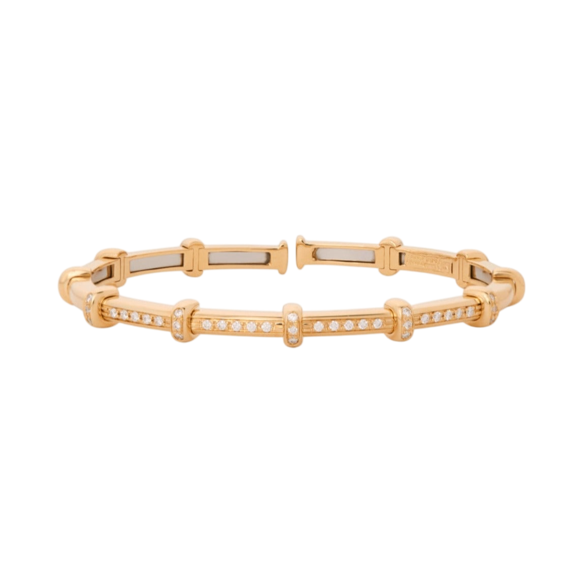 Diamond Spring Bracelet | Yellow Gold / 6.2 in (15.75 cm) | Bracelets