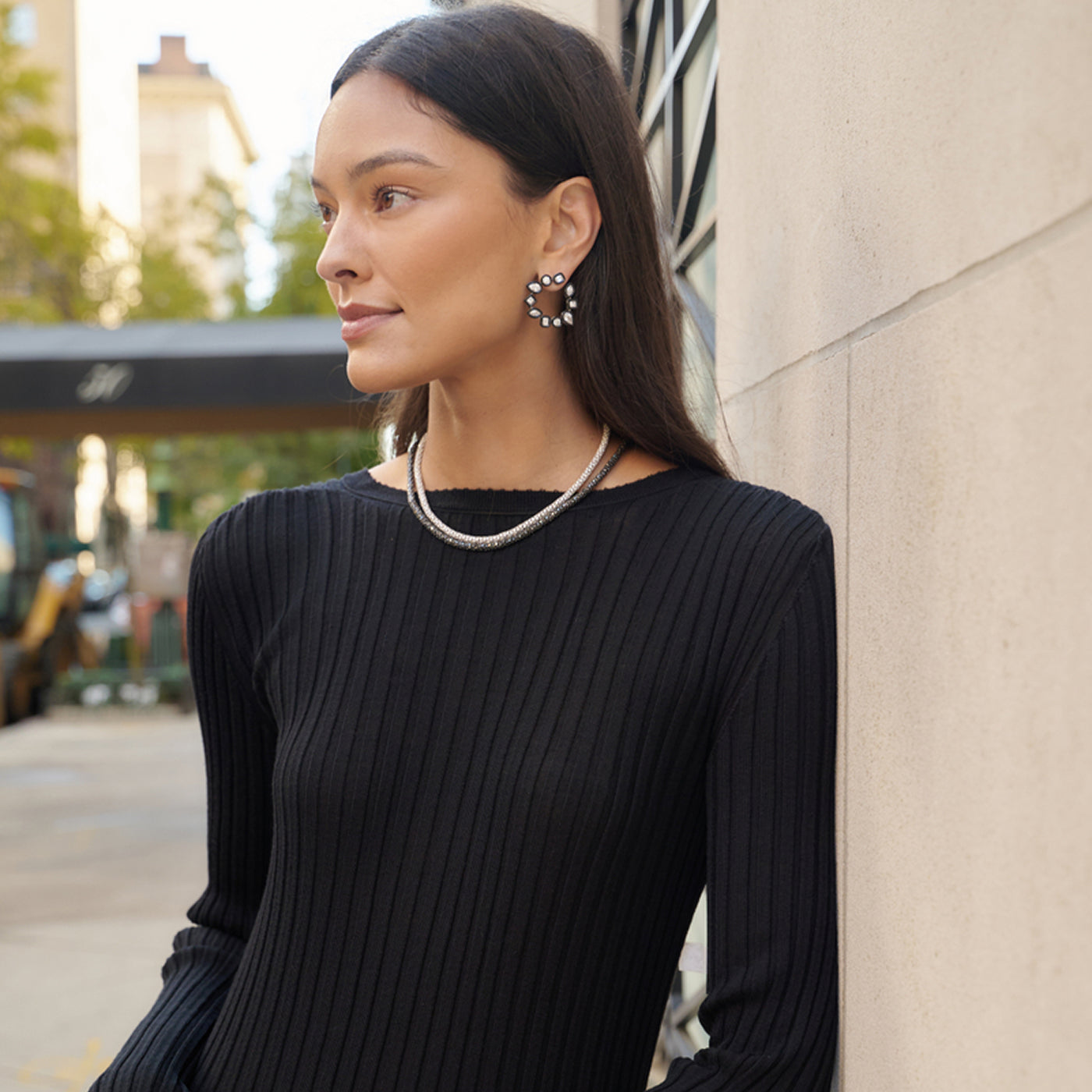 Black Diamond Rope Necklace