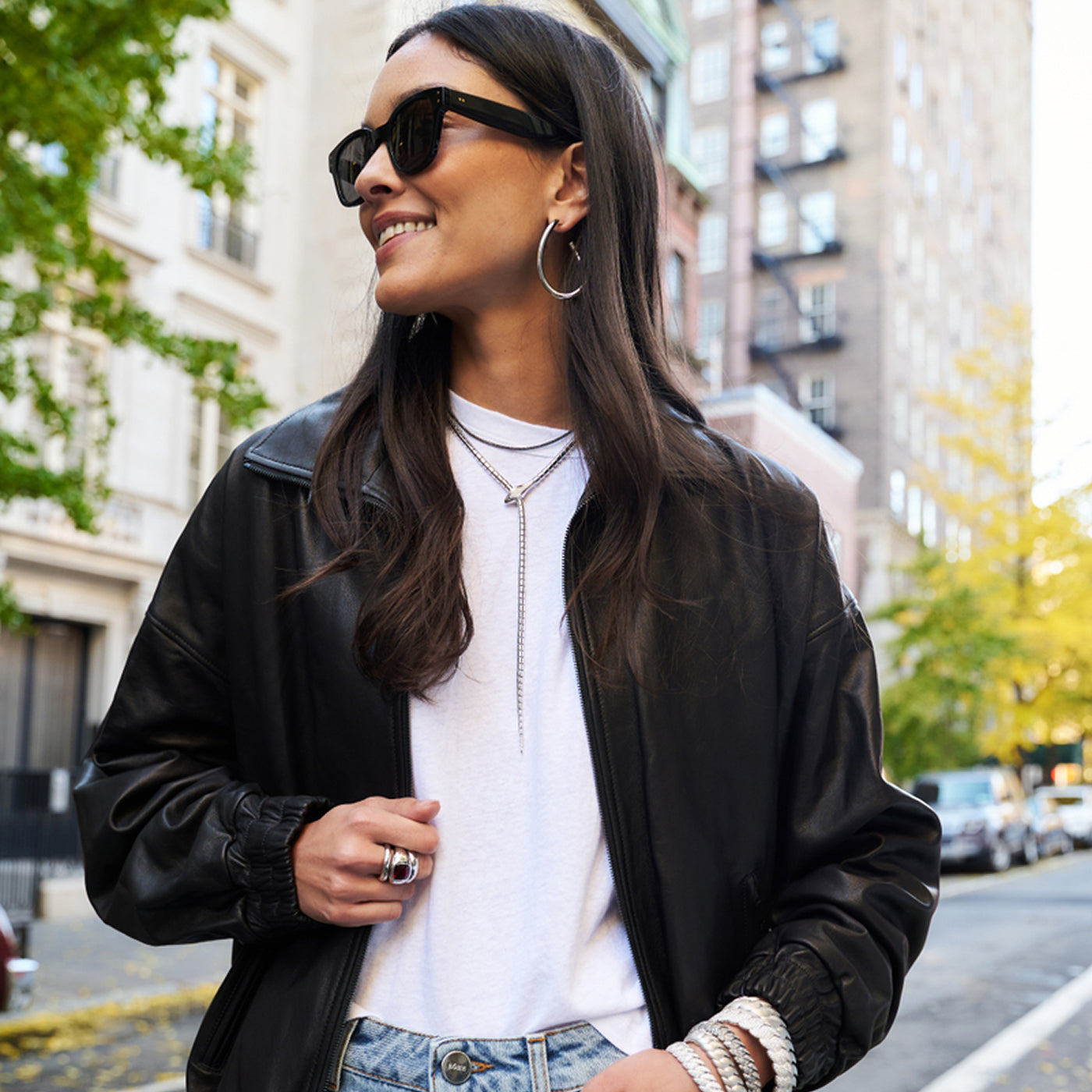 Wrap Around Snake Lariat with Diamonds