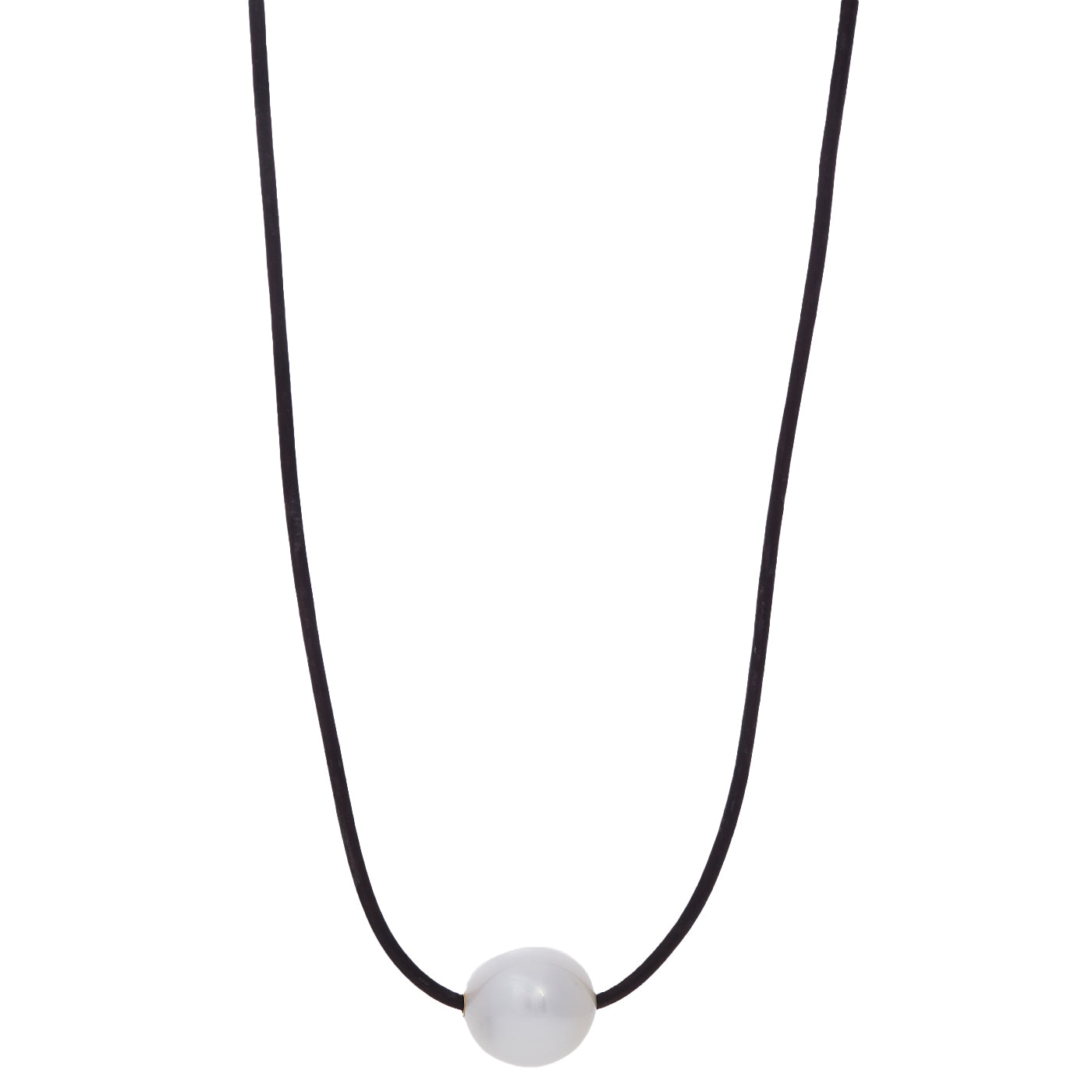 South Sea Pearl Leather Cord Necklace