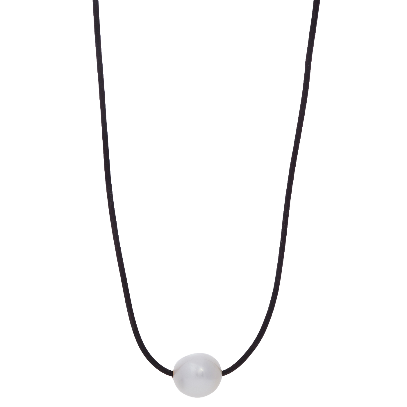 South Sea Pearl Leather Cord Necklace