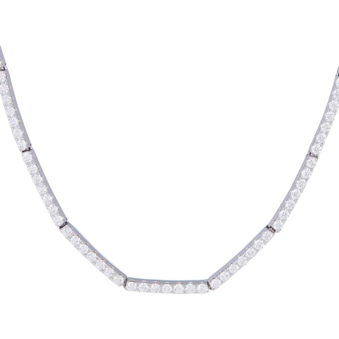 Lyra Diamond Necklace | White Gold / 15 in (38 cm) | Necklaces