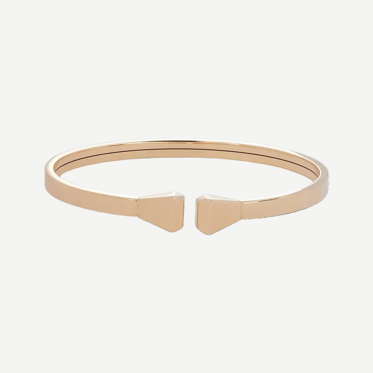 Nail Head Flexible Cuff | Yellow Gold | Bracelets