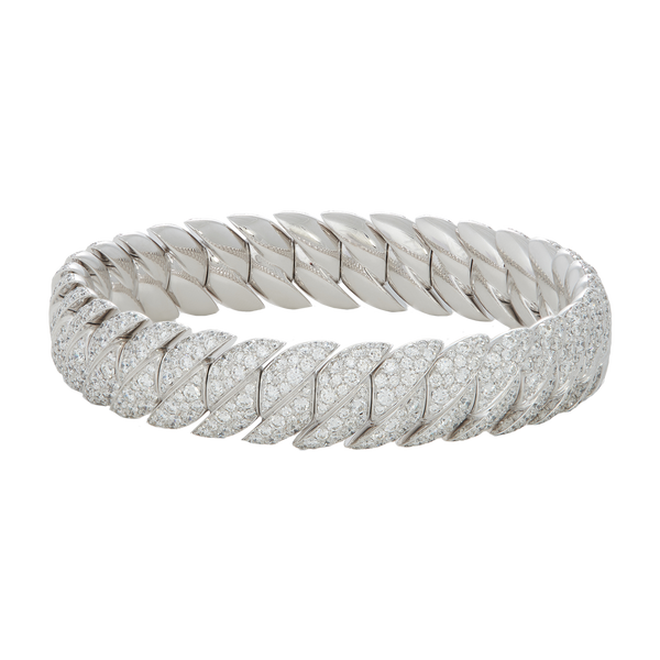 【HYERES LOR】25SS★ Nova 10K(Y) Pave Petit Bracelet narrow-wave-link-bracelet-with