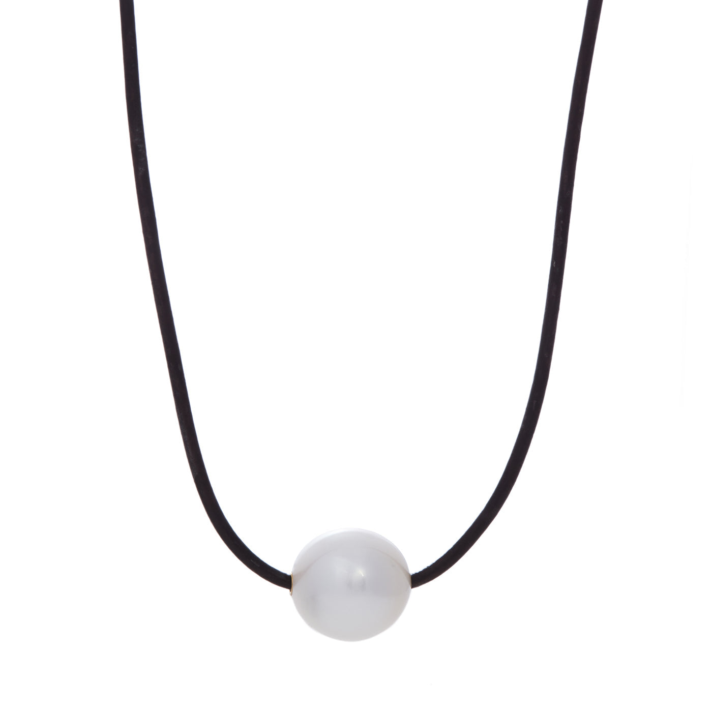 Pearl on a Cord Necklace - Sidney Garber