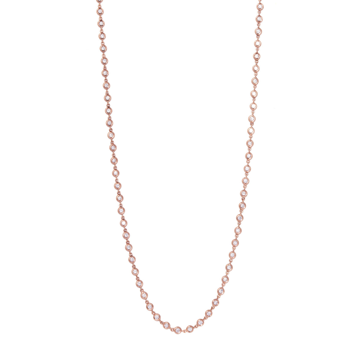 Superlative Necklace with Diamonds | Rose Gold / 27 in | Necklaces