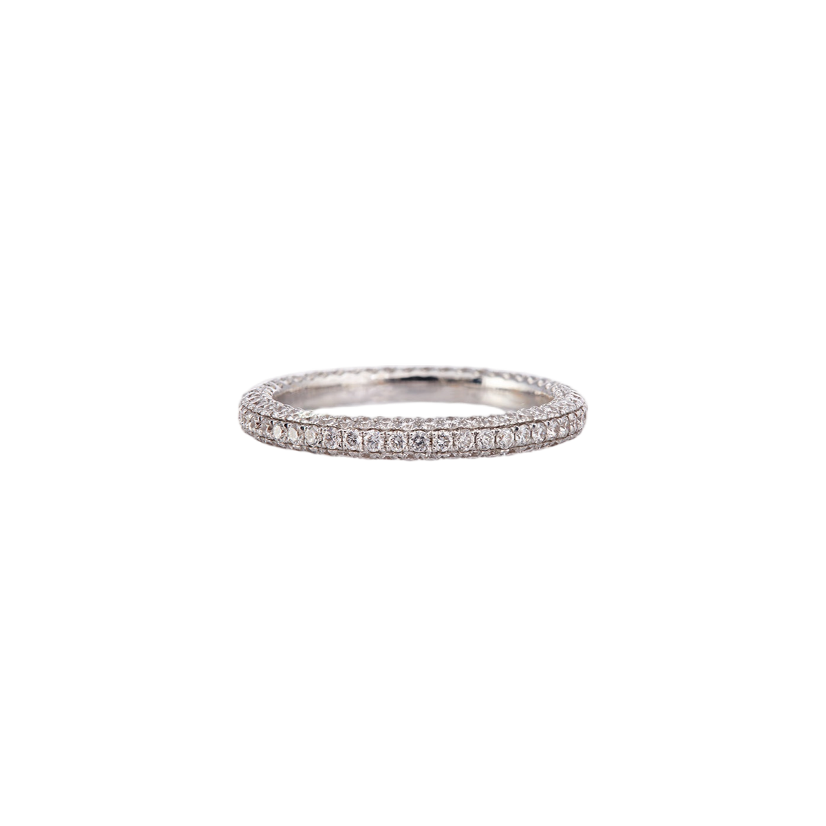 Thread Ring with Diamonds - Sidney Garber